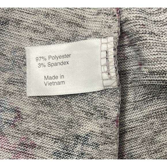 Lane Bryant Heather Gray Floral Cardigan Size 14/16 - Picture 4 of 6
